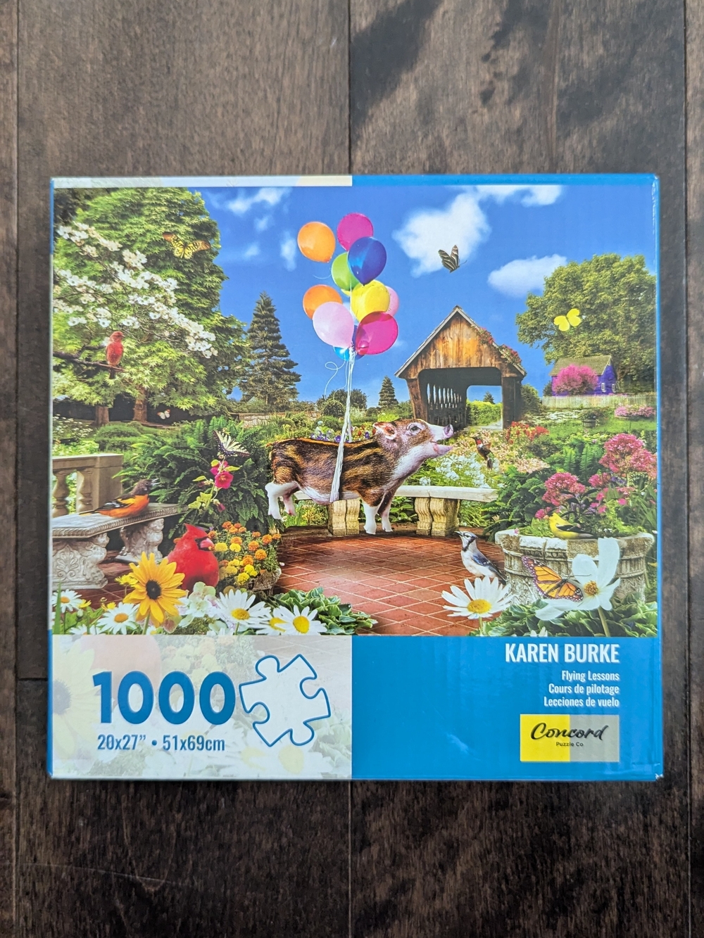 Flying Lessons 1000-Piece Puzzle – Bright Blue & Multicolor